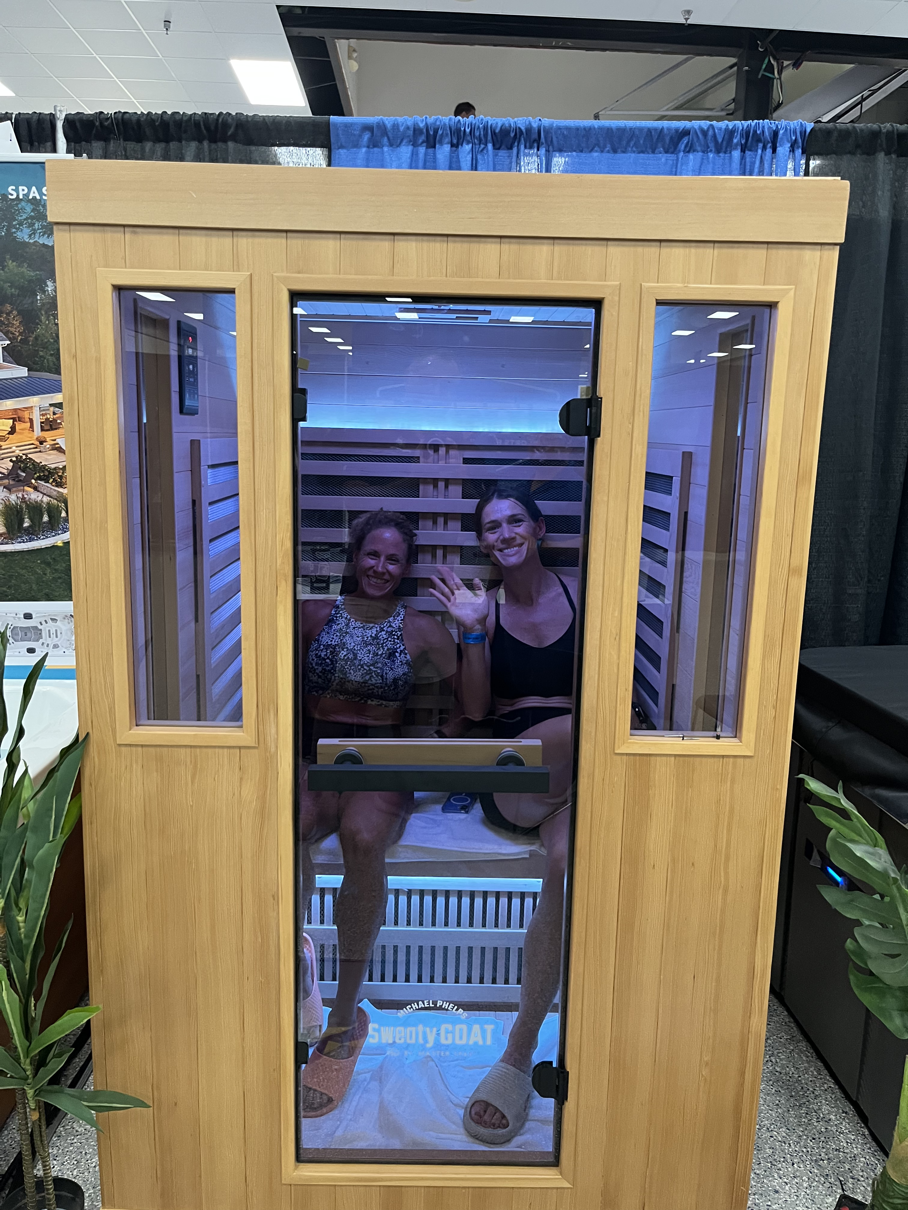 Friends trying out Sweaty Goat sauna
